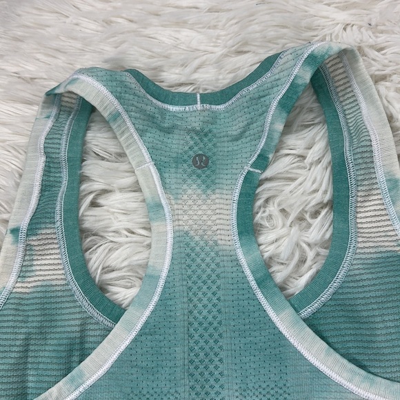 Lululemon Swiftly Tech Racerback Heathered Tranquil Blue - Picture 5 of 5